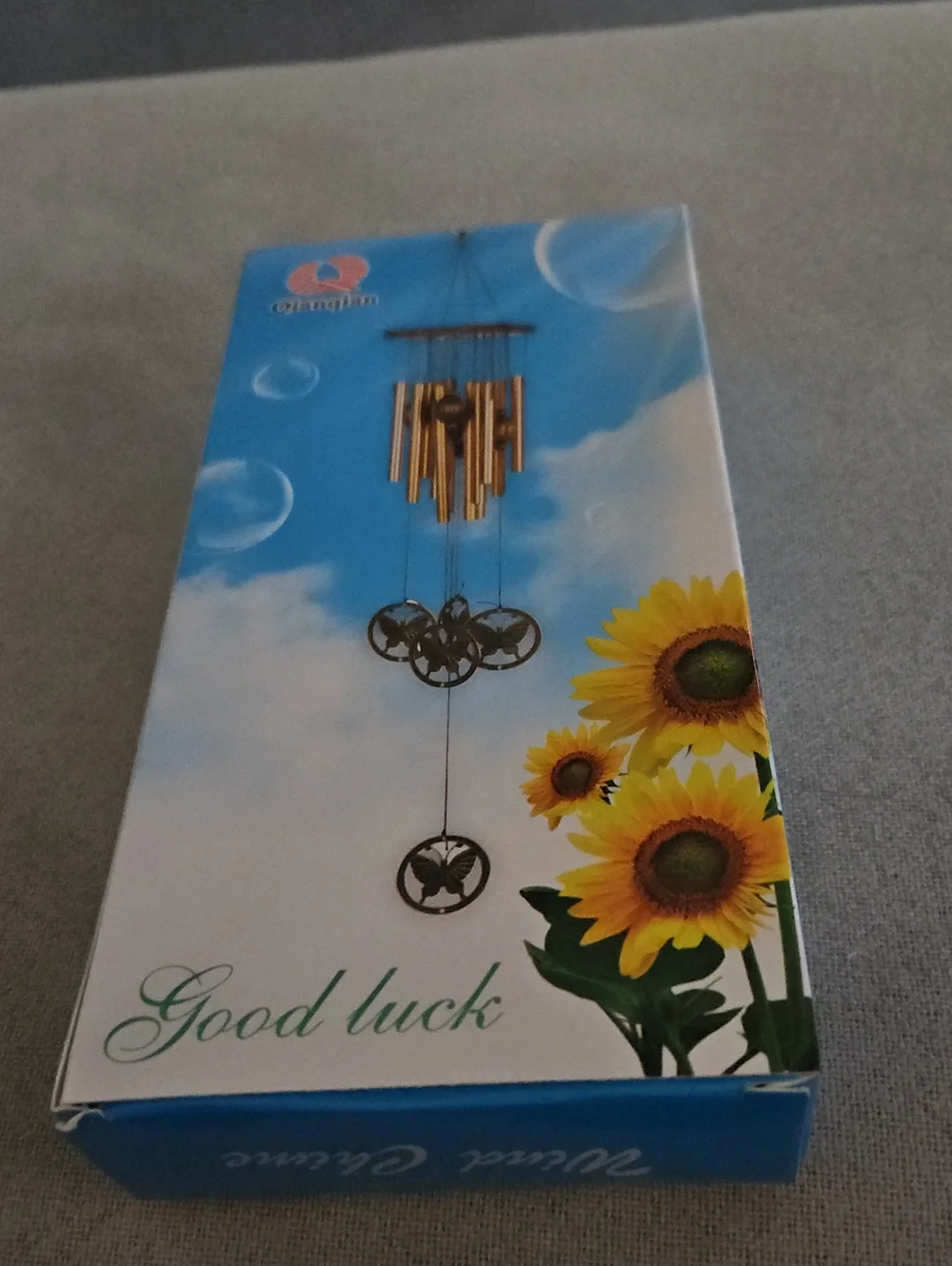 Butterfly Wind Chime - Gold Accent